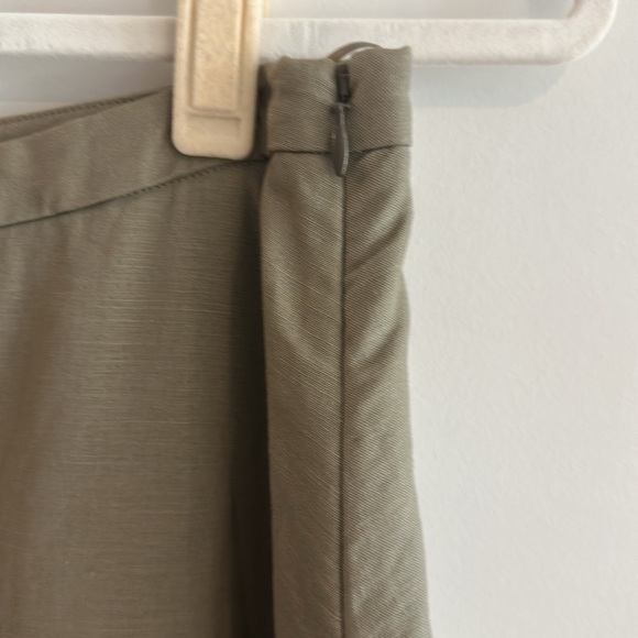 Anthropologie Elegant Olive Green Tulle Skirt - Picture 5 of 6